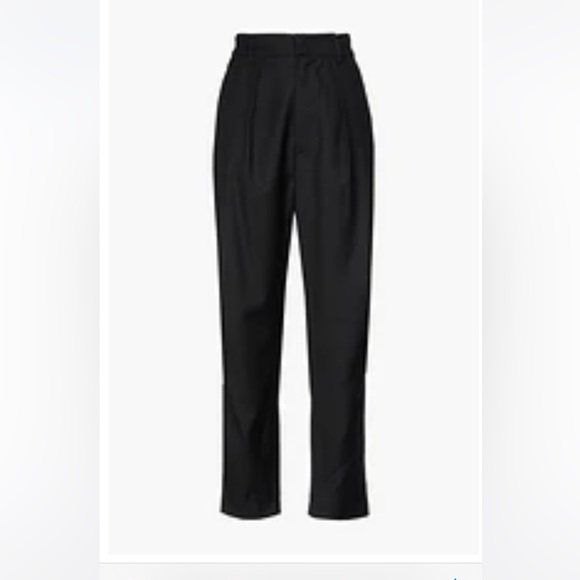 NWT ISABEL MARANT ÉTOILE - Straight Leg Black Pants - Picture 3 of 3